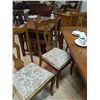 Image 2 : BELGIUM OAK DINING CHAIRS - SPRING SEATS - BID X 6