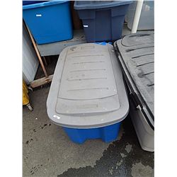 LARGE TOTE WITH LID - GREY