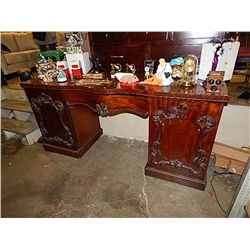 ORNATE SOLID WOOD CRADENZA/DESK