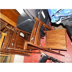 WOOD FOLDING CHAIRS - 3