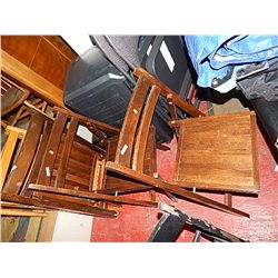 WOOD FOLDING CHAIRS - 3