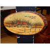 Image 1 : VINTAGE WOOD PLAQUE - FARM