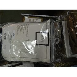 LINEN - NEW IN PACKAGE - TWIN DUVET COVER (RETAIL $280) & POCKET PANEL CURTAIN