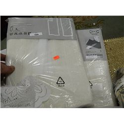 LINEN - NEW IN PACKAGE - CURTAINS - 2 PAKS OF 2 PANELS