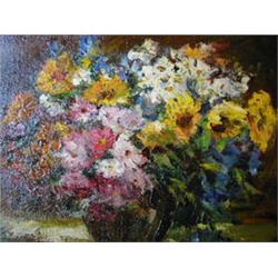 Komáromi Katz Endre (Rév-Komárom, 1880- B.almádi, 1969): Oszirózsa csokor