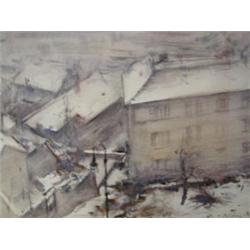 Diósy Antal (Bp., 1895- Bp., 1977): Utcarészlet