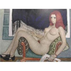Czene Béla ( Isaszeg, 1911- ): Fotelben ülo no