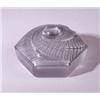 Image 1 : "Saint Nectaire," a LALIQUE box, circa 1925, in clear and frosted glass with green patina. Engrav…