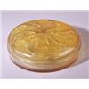 Image 1 : "Mesanges," a LALIQUE box, circa 1921, in opalescent amber glass. Molded R.LALIQUE. M p 232, no.5…