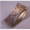 Image 1 : "Faune et Nymphe," a LALIQUE rocker blotter, circe 1920, in clear and frosted glass with sepia pa…