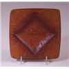 Image 1 : "Vezelay," a LALIQUE ashtray, circa 1928, in deep amber glass. Molded R. LALIQUE and engraved R. …