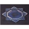 Image 1 : "Fauvettes," a LALIQUE ashtray, circa 1924, in opalescent glass with blue patina. Stenciled LALIQ…
