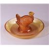 Image 1 : "Dindon," a LALIQUE ashtray, circa 1925, in opalescent glass with gray patina. Engraved R. Laliqu…