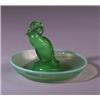 Image 1 : "Canard," a LALIQUE ashtray, circa 1925, in opalescent green glass Engraved R. Lalique France, no…