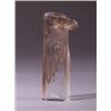 Image 1 : "Tete D'Aigle," a LALIQUE letter seal, circa 1911, in clear and frosted glass with sepia patina. …