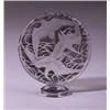 Image 1 : "Cigognes," a LALIQUE letter seal, circa 1919, in clear and frosted glass with gray patina. Molde…