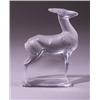 Image 1 : "Antilope," a LALIQUE paperweight, circa 1929, in clear and frosted glass. Engraved R. Lalique Fr…