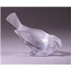 Image 1 : "Moineau Hardi," a LALIQUE paperweight, circa 1929, in clear and frosted glass. Engraved R. LALIQ…