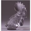 Image 1 : "Tete de Coq," a LALIQUE automobile hood ornament, circa 1928, in clear and frosted glass. Molded…