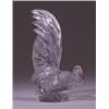 Image 1 : "Coq Nain," a LALIQUE automobile hood ornament, circa 1928, in clear and frosted glass. Molded R.…