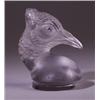 Image 1 : "Tete de Paon," a LALIQUE automobile hood ornament, circa 1928, in clear and frosted glass. Molde…