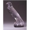 Image 1 : "Faucon," a LALIQUE automobile hood ornament, circa 1925, in clear and frosted glass. Molded R. L…