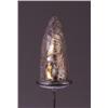 Image 1 : "Scarabees," a LALIQUE metal hatpin, circa 1912, in clear and frosted glass with sepia patina. M …