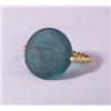 Image 1 : "Meduse", a LALIQUE green glass and gold ring, circa 1912. M p. 527, no. 1253 Ring size 7 Gold re…