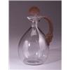 Image 1 : "Satyr," a rare LALIQUE carafe, circa 1923, in clear and frosted glass with sepia patina. Engrave…