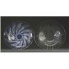 Image 1 : "Ondes" and "Ecumes" two LALIQUE bowls, mid-1930's, in opalescent and clear glass. Each stenciled…