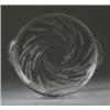 Image 1 : "Hortense," a rare LALIQUE cake tray, circa 1942, in clear and frosted glass with engraved decora…