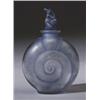 Image 1 : "Amphitrite," a LALIQUE perfume bottle, circa 1920, in clear and frosted glass with blue patina. …