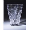 Image 1 : "Ondines," a modern LALIQUE vase in clear and frosted glass. Engraved Lalique France. 23 cm heigh…