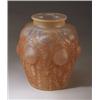 Image 1 : "Domremy," a LALIQUE vase, circa 1926, in opalescent glass with sepia patina. Engraved R. Lalique…