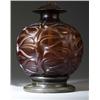 Image 1 : "Sophora," a LALIQUE vase, circa 1926, in deep amber glass. M p. 434, no. 977 26 cm height of vas…