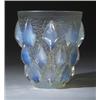 Image 1 : "Rampillon," a LALIQUE vase, circa 1927, in opalescent glass. Stenciled R. LALIQUE FRANCE. M p.43…