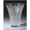 Image 1 : "Chataignier," a LALIQUE vase, circa 1933, in clear and frosted glass. Stenciled R. LALIQUE FRANC…