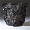 Image 1 : "Avalon," a LALIQUE vase, circa 1927, in topaz glass. Wheel-cut R. LALIQUE FRANCE. M p. 436, no. …