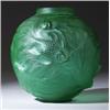 Image 1 : "Formose," a LALIQUE vase, circa 1924, in emerald green glass. Engraved R. Lalique France. M. p. …