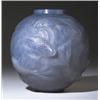 Image 1 : "Formose," a LALIQUE vase, circa 1924, in cased gray glass. Molded R. LALIQUE. M p. 425, no. 934 …