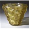Image 1 : "Moissac," a LALIQUE vase, circa 1927, in yellow glass. Wheel-cut R LALIQUE FRANCE. M p. 437, no.…