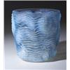 Image 1 : "Dauphins," a LALIQUE vase, circa 1932, in opalescent glass with blue patina. Stenciled R LALIQUE…