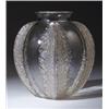 Image 1 : "Chardons," a LALIQUE vase, circa 1922, in clear and frosted glass. Engraved R. Lalique France. M…
