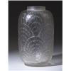 Image 1 : "Coquilles," a LALIQUE vase, circa 1920, in clear and frosted glass. Molded R. LALIQUE. M p. 424,…