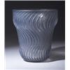 Image 1 : "Actina," a LALIQUE vase, circa 1934, in clear and frosted glass with blue patina. Stenciled R. L…