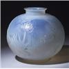Image 1 : "Poissons," a LALIQUE vase, circa 1921, in cased opalescent glass. Engraved R. Lalique France No.…