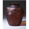 Image 1 : "Domremy," a LALIQUE vase, circa 1926, in deep amber glass. Engraved R. Lalique France no 979. M …
