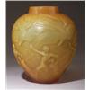 Image 1 : "Archers," a LALIQUE vase, circa 1921, in cased butterscotch yellow glass. Engraved Lalique. M p.…