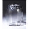 Image 1 : "Koudour," a rare LALIQUE vase, circa 1926, in clear glass with black enamel decoration. Molded R…