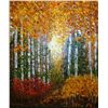 Image 1 : Wanda Kippenbrock, Falls Gold, Oil on Canvas
